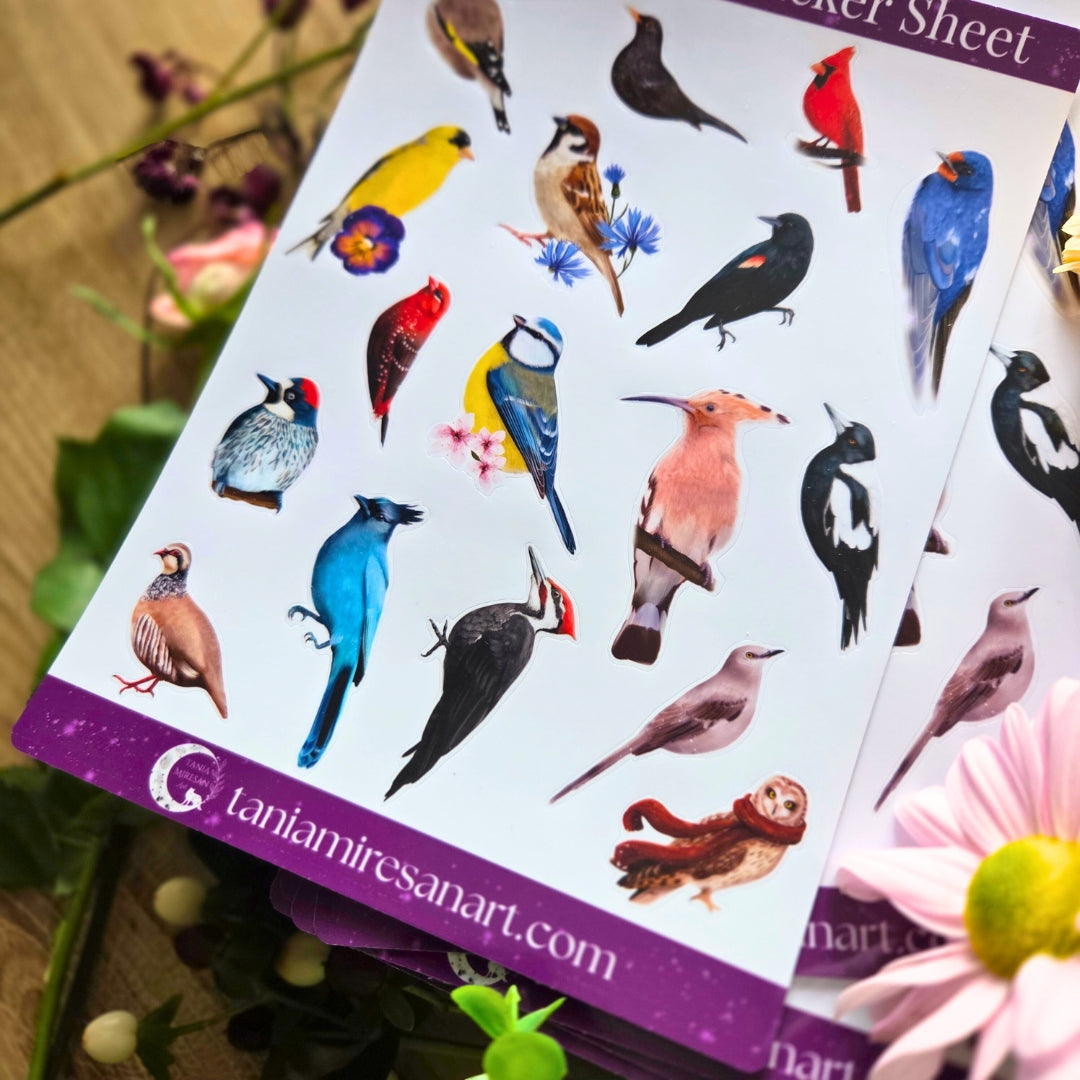 Bird Lover Sticker Sheet