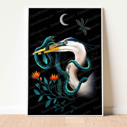 Blue Heron Fine Art Print