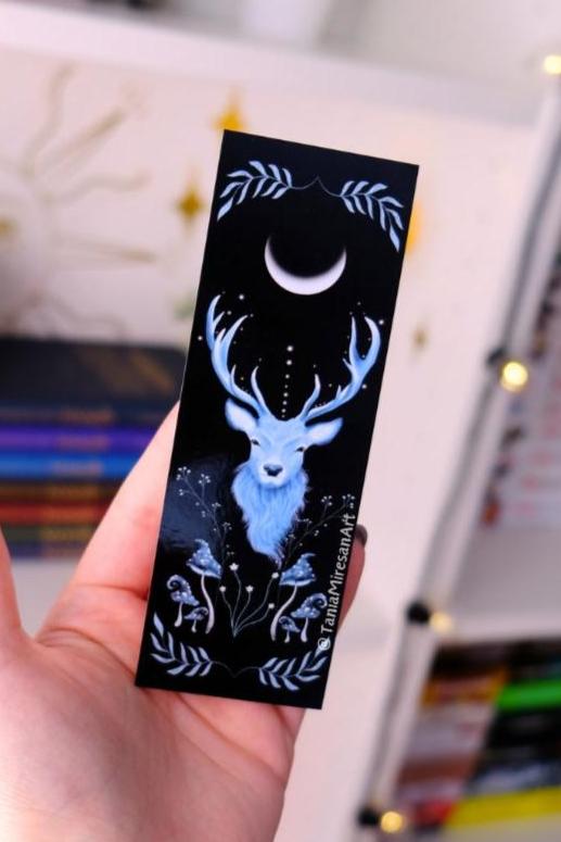 Blue Stag Bookmark