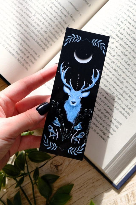 Blue Stag Bookmark