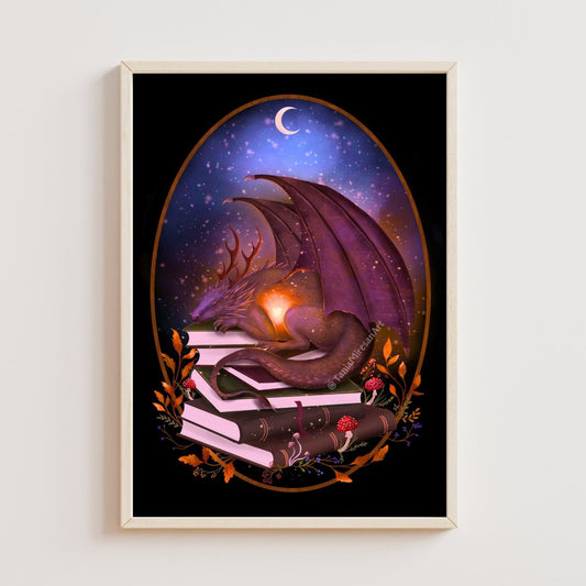 Book Dragon Fine Art Print