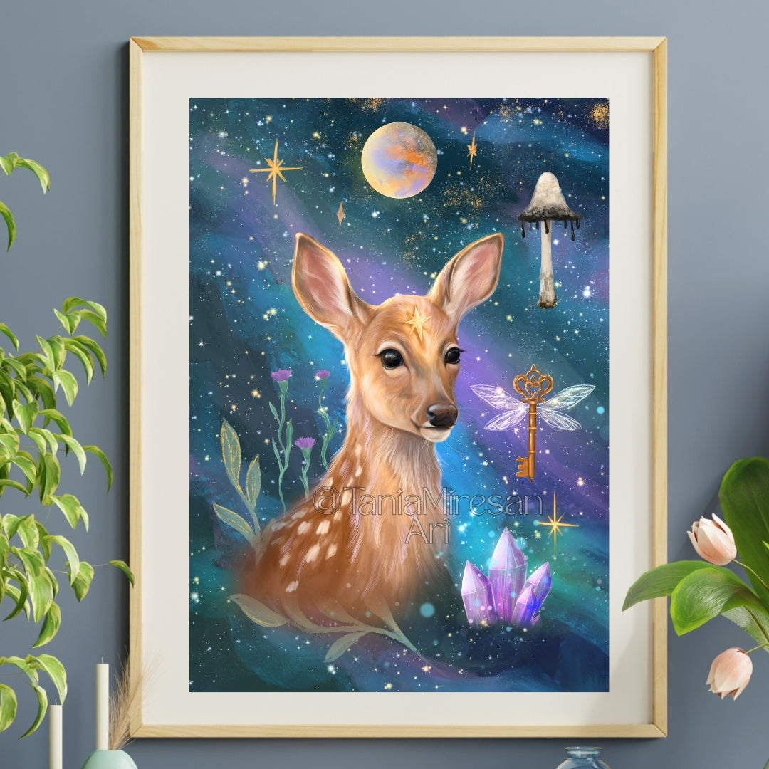 Celestial Deer Fine Art Print