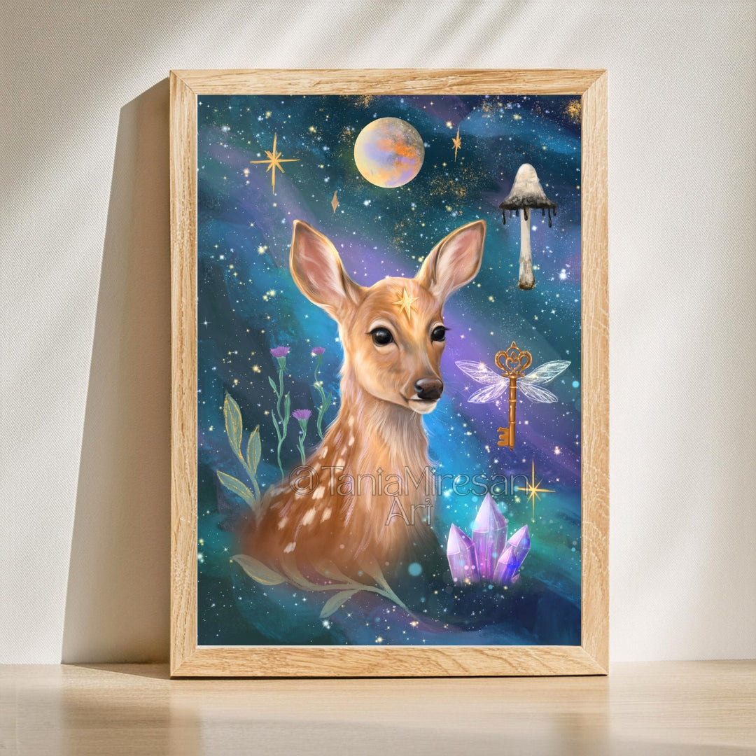 Celestial Deer Fine Art Print