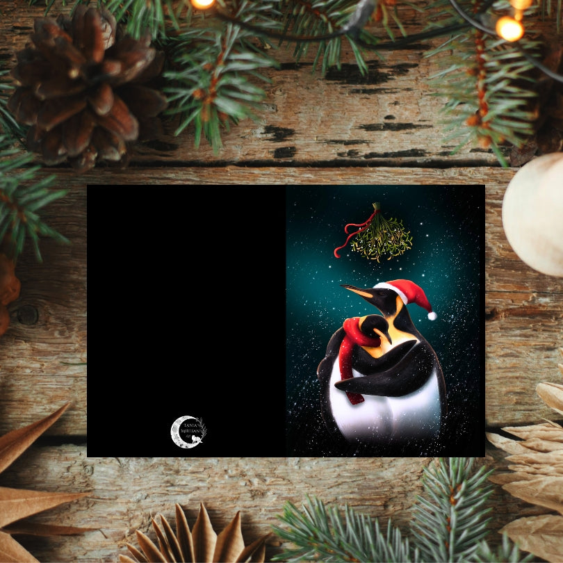 Penguin Couple Christmas Card