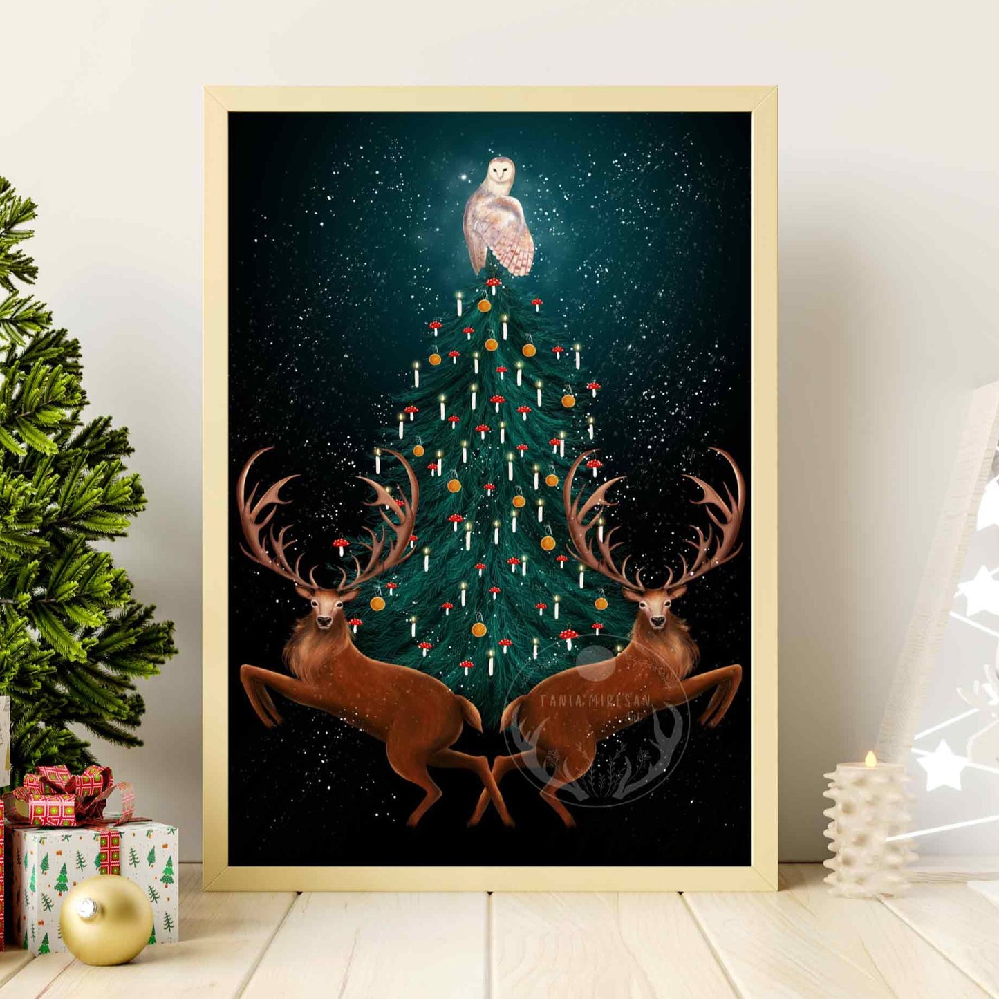 Christmas Stag Fine Art Print