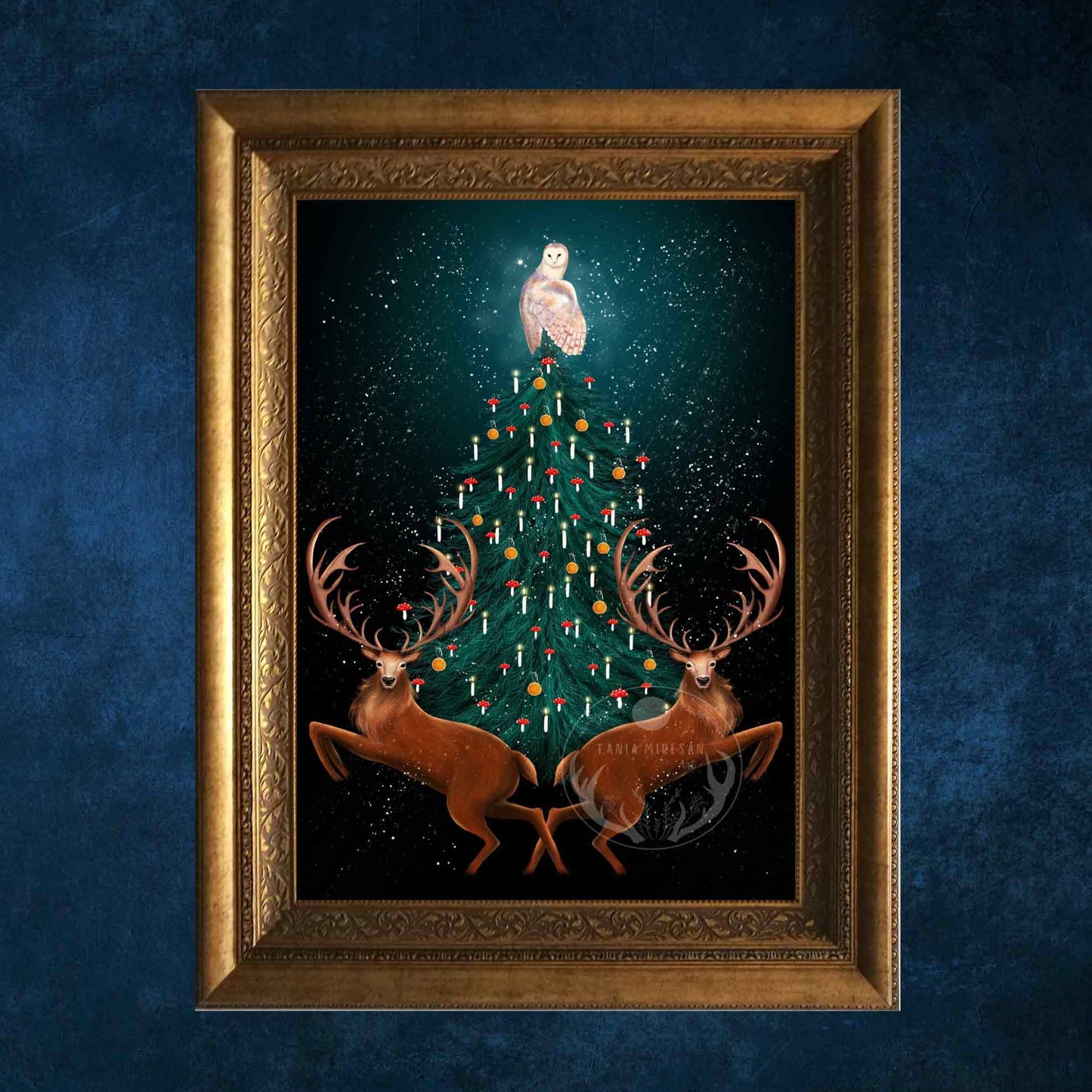 Christmas Stag Fine Art Print