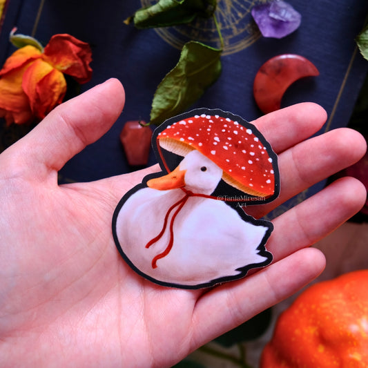 Cottagecore Duck Sticker