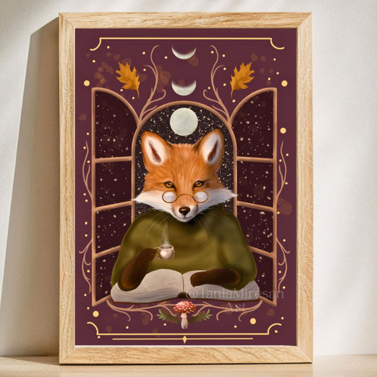 Cozy Fox Fine Art Print