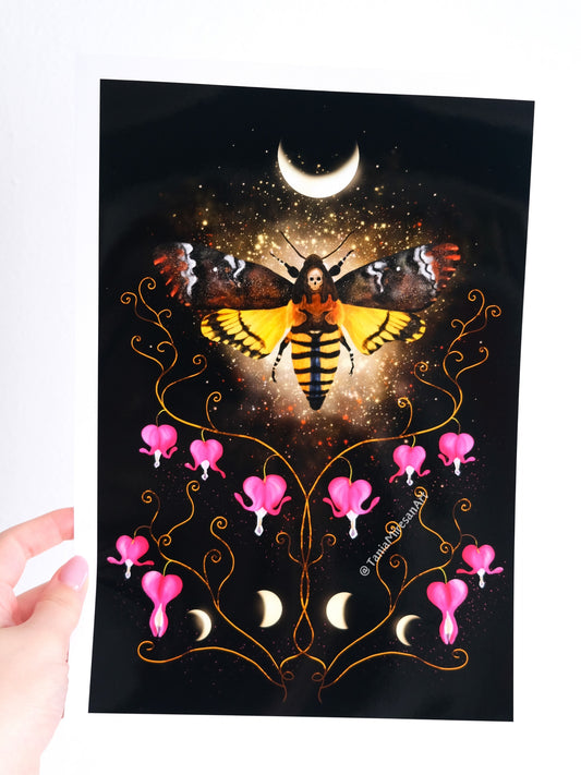 Death's-head hawkmoth Glossy Print
