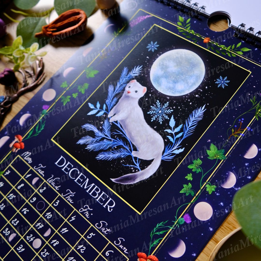 Enchanted Forest 2026 Moon Calendar