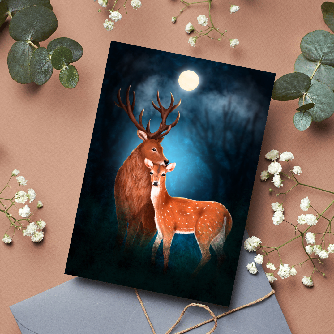 Deer Couple Card