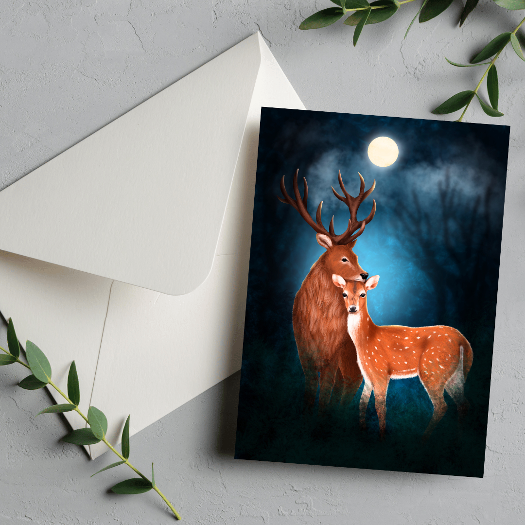 Deer Couple Card