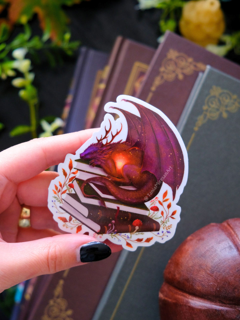 Book Dragon Sticker