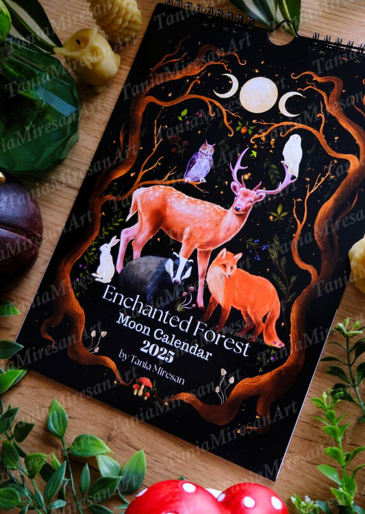 Enchanted Forest Moon Calendar 2025