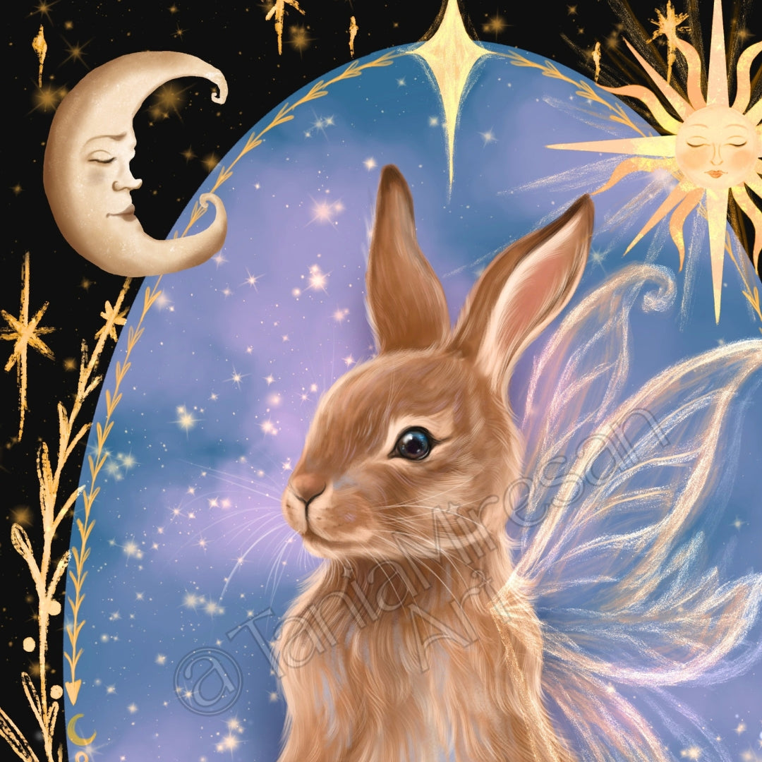 Fairy Bunny Fine Art Print