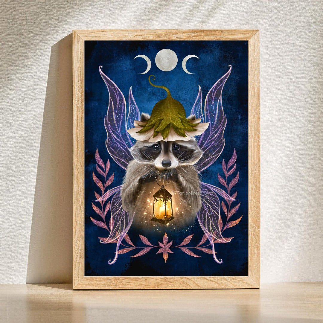 Fairy Raccoon Fine Art Print
