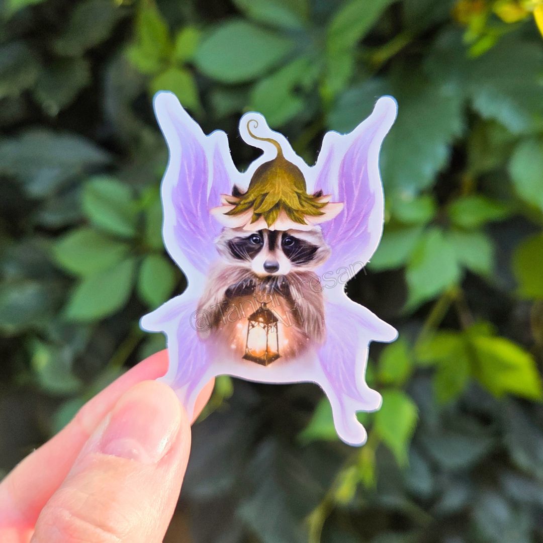 Fairy Raccoon Sticker