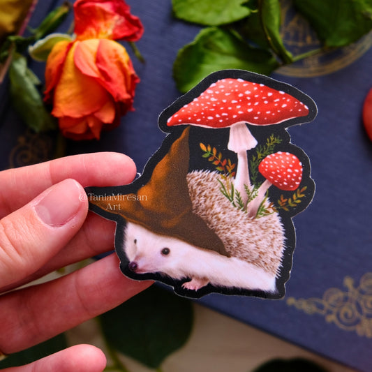 Fall Hedgehog Sticker