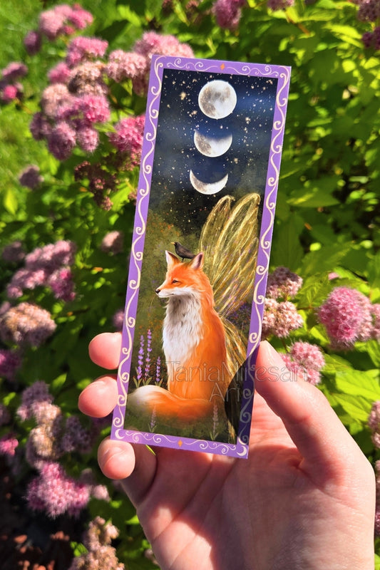 Fox and Blackbird Bookmark