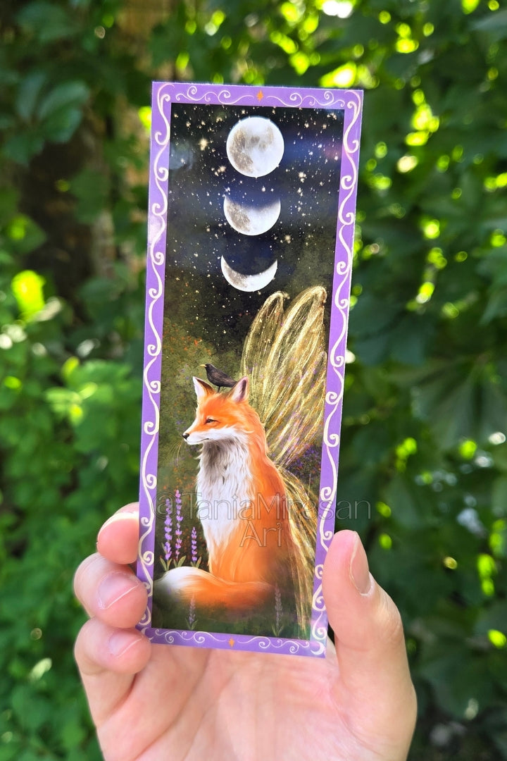 Fox and Blackbird Bookmark
