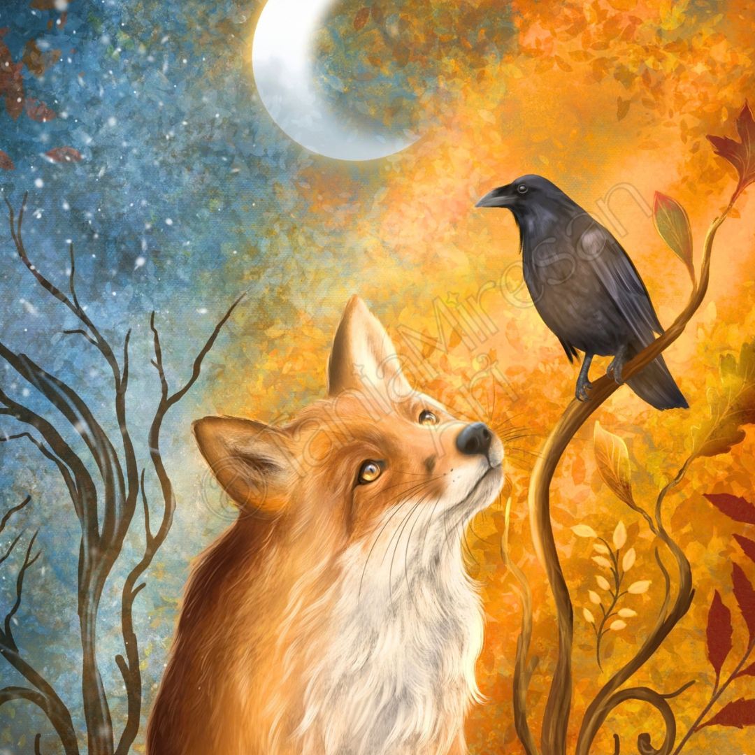 Fox & Raven Fine Art Print