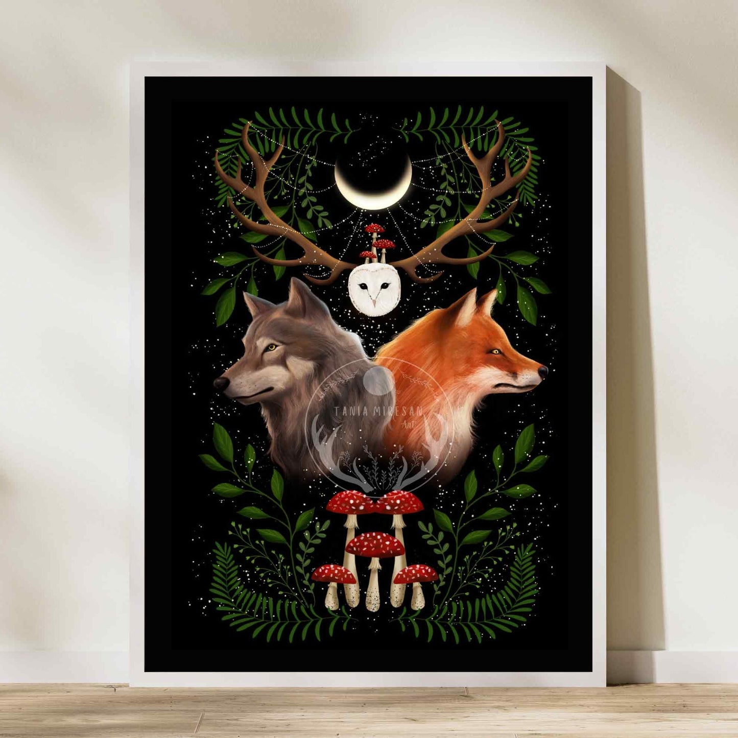 Fox and Wolf Fine Art Print