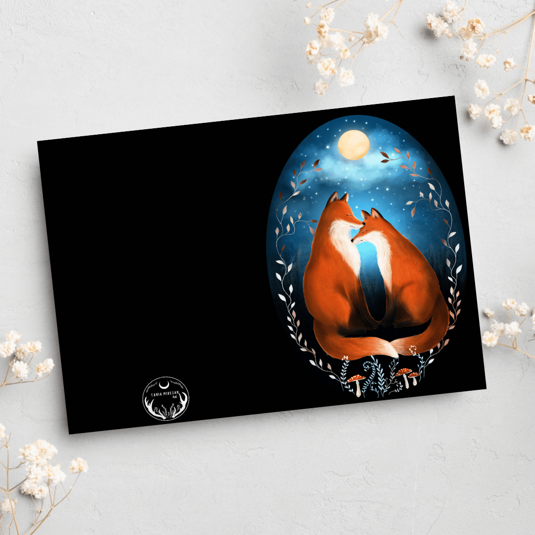 Fox Couple Card