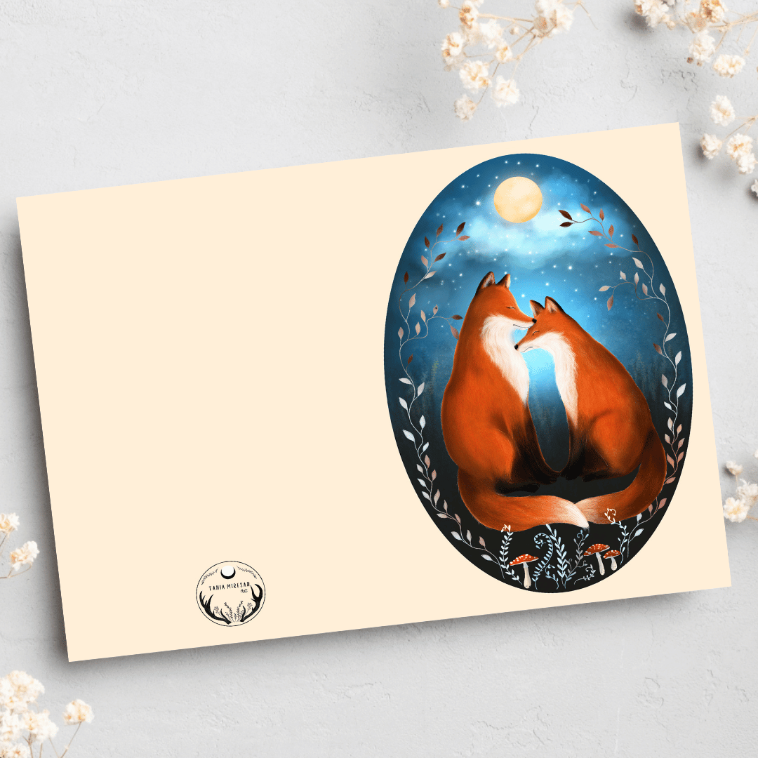 Fox Couple Card