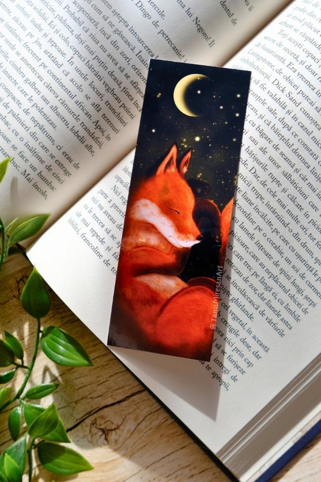 Fox Sleeping Bookmark