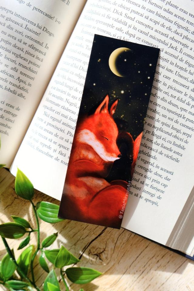 Fox Sleeping Bookmark