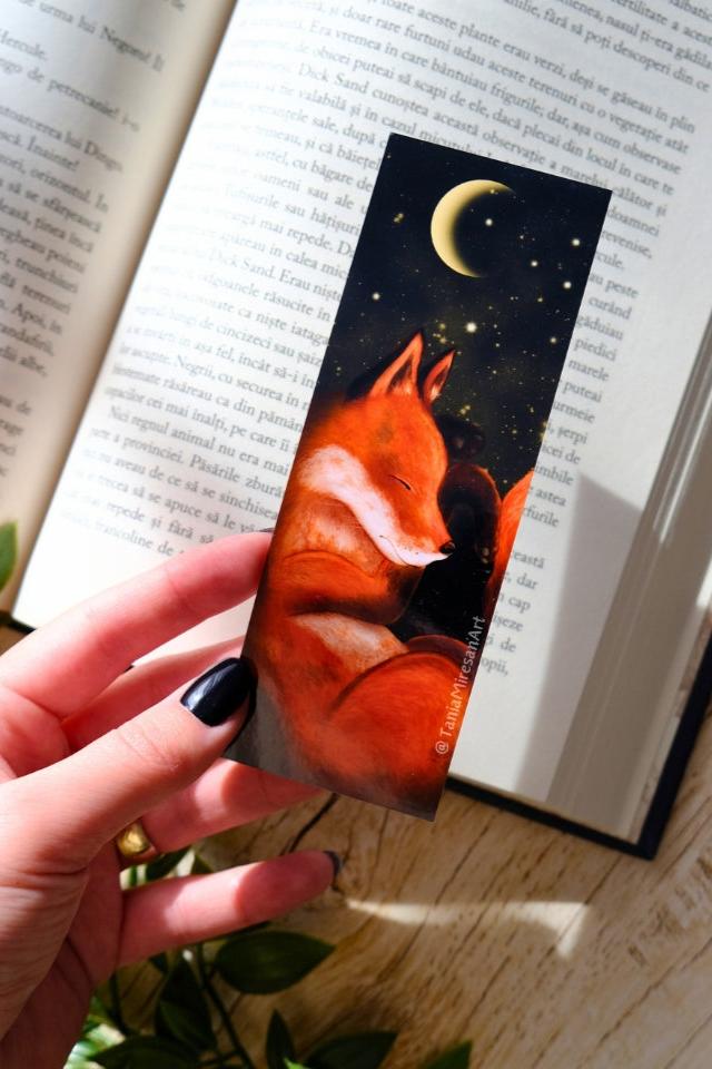 Fox Sleeping Bookmark