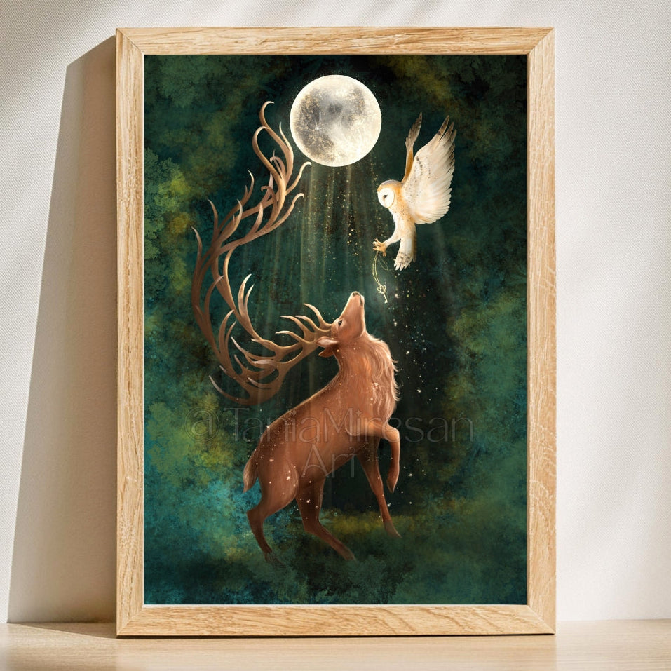 Full Buck Moon 2026 Fine Art Print