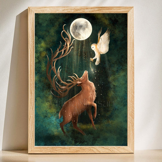 Full Buck Moon 2026 Fine Art Print
