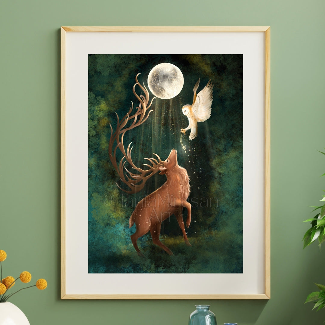 Full Buck Moon 2026 Fine Art Print