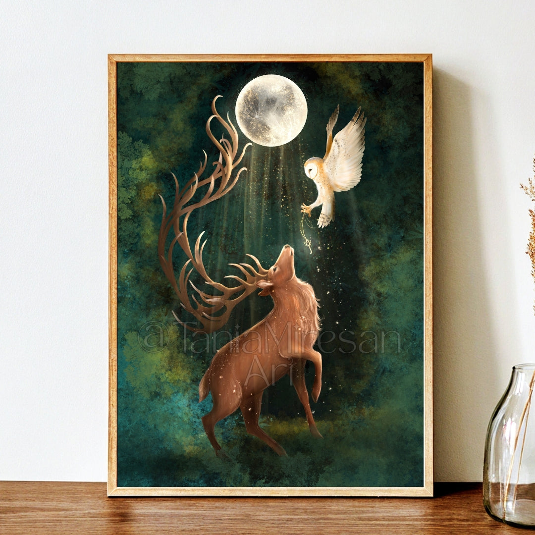 Full Buck Moon 2026 Fine Art Print