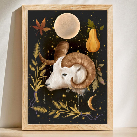 Aries Full Moon Fine Art Print