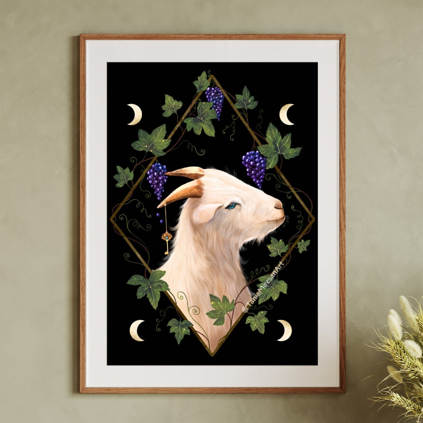 Goat and Grapes Fine Art Print