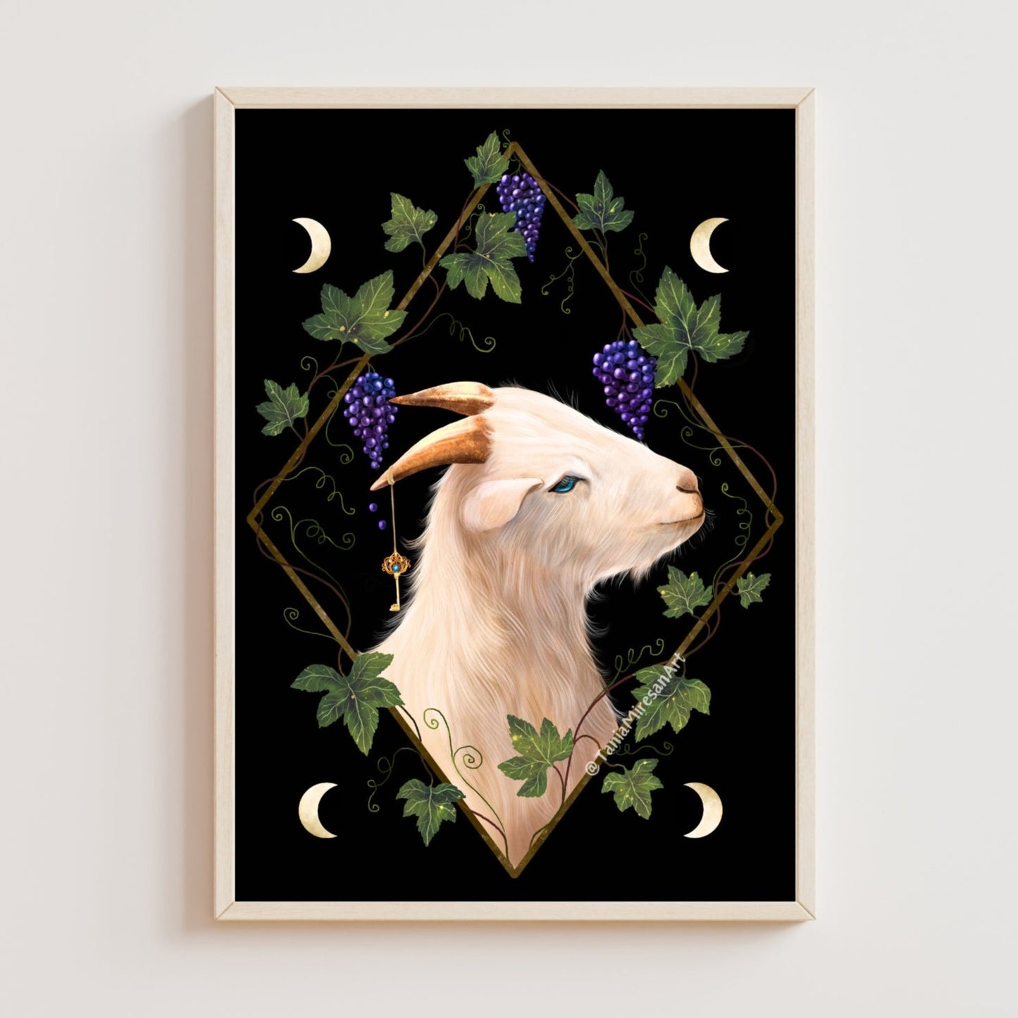 Goat and Grapes Fine Art Print