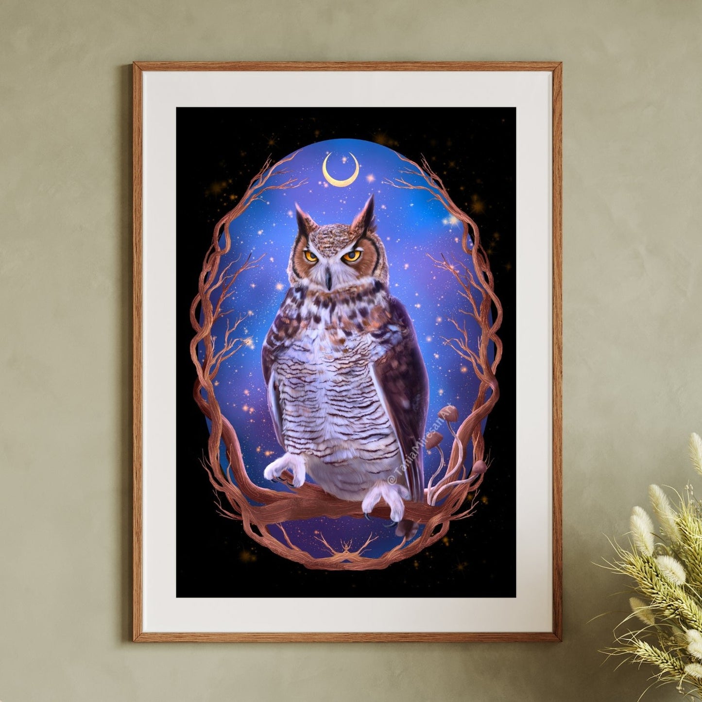 Horned Owl Fine Art Print