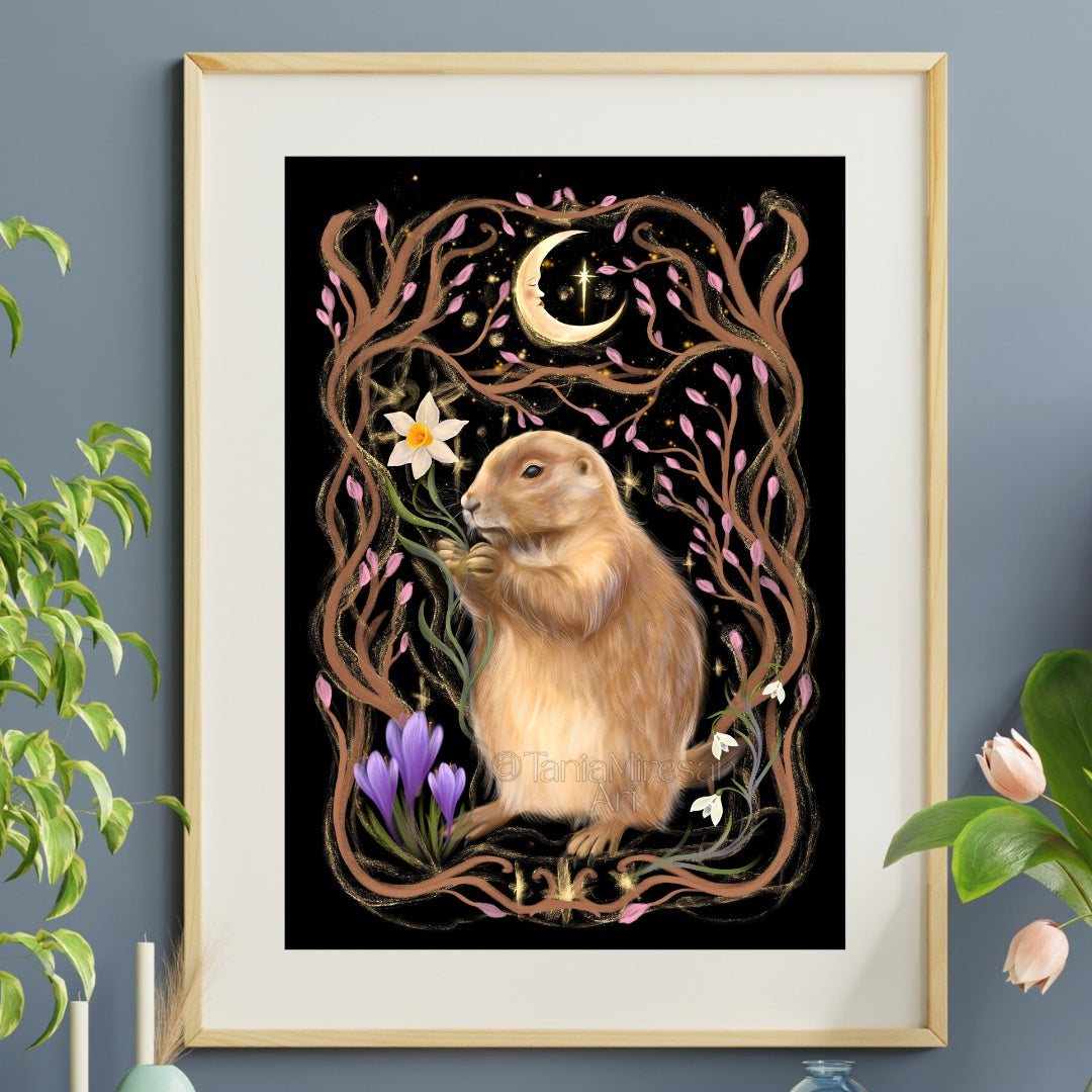 Horatius the Groundhog Fine Art Print