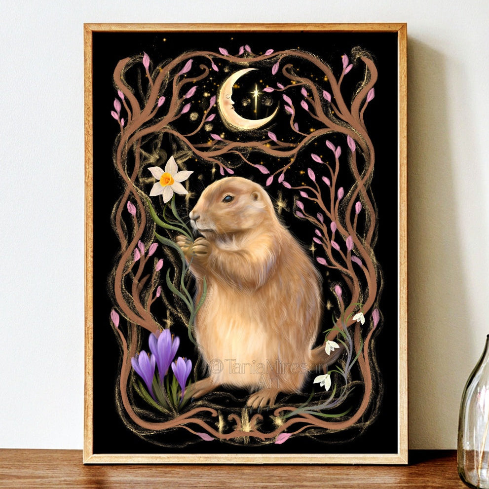 Horatius the Groundhog Fine Art Print