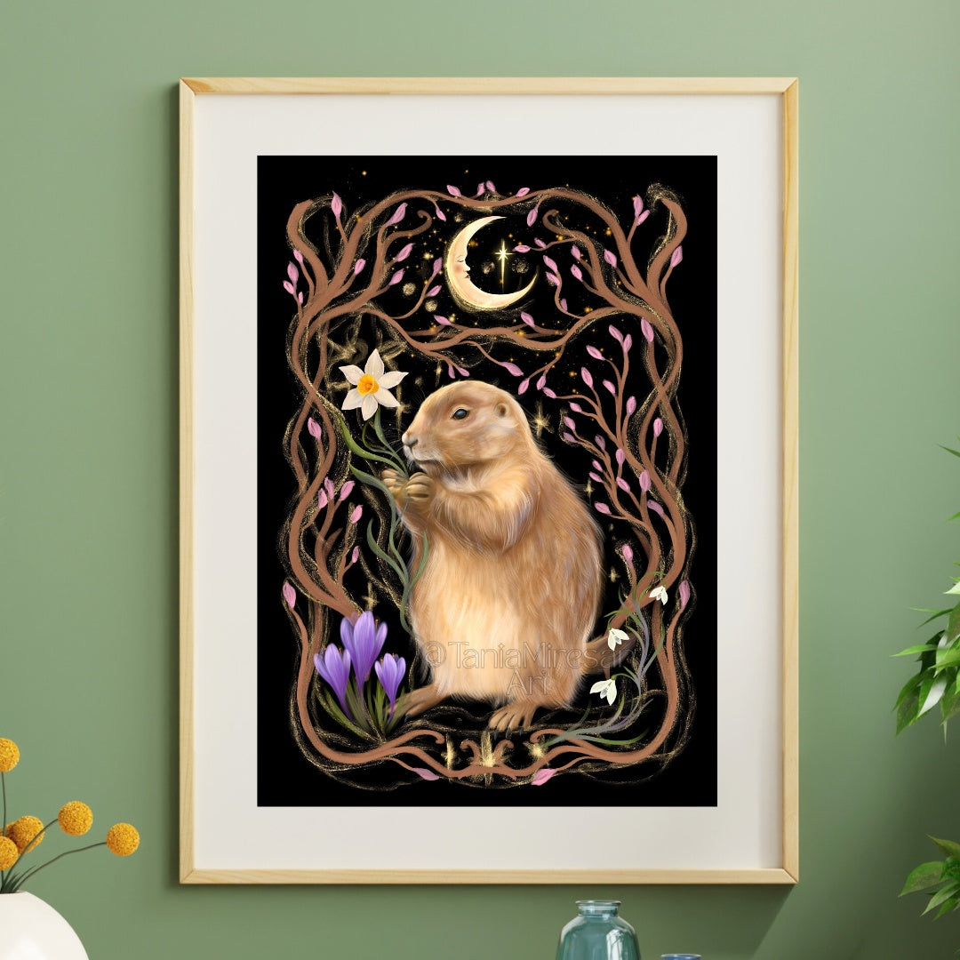 Horatius the Groundhog Fine Art Print