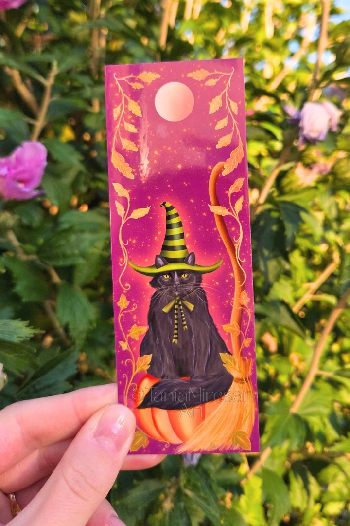 Halloween Cat Bookmark