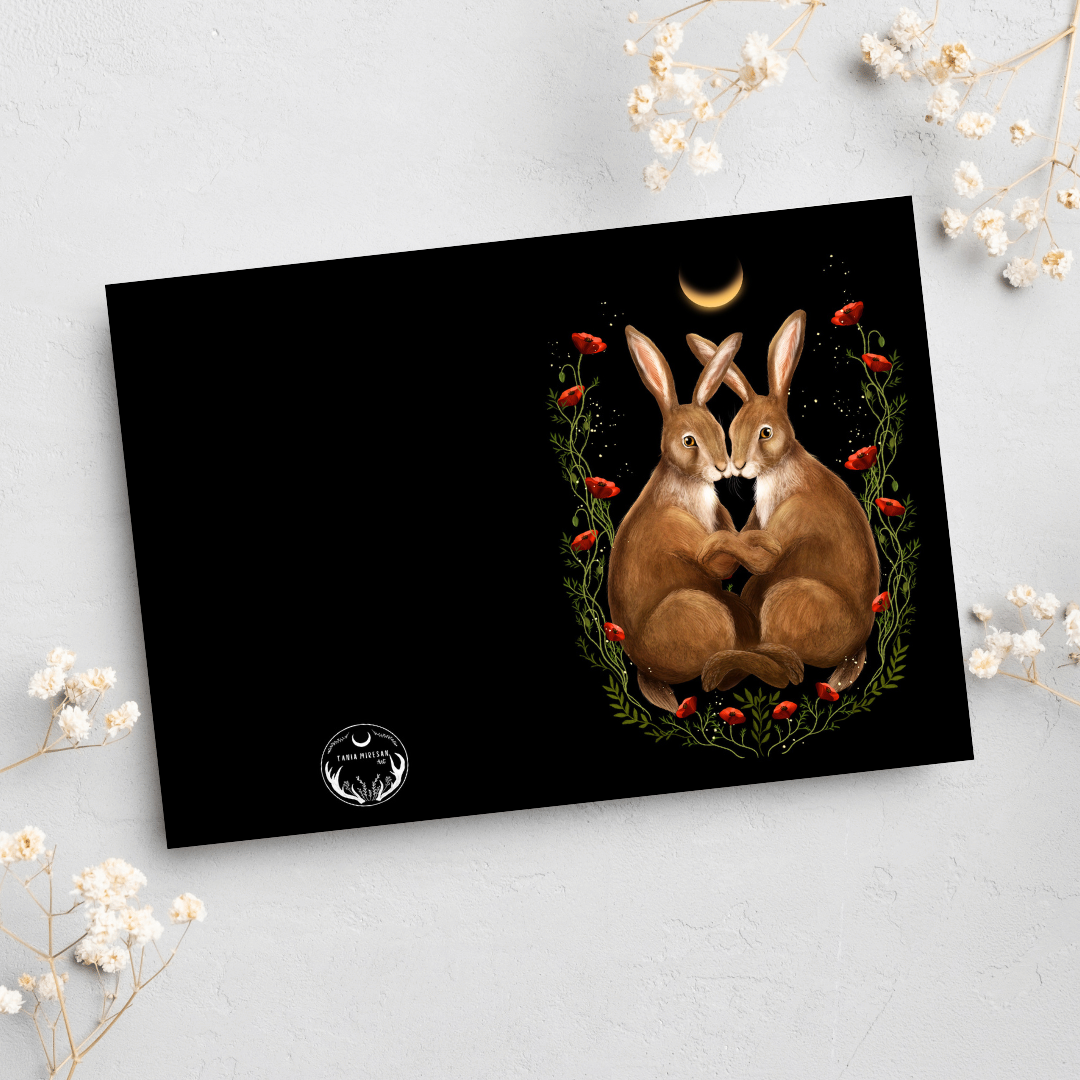 Hare Couple Card