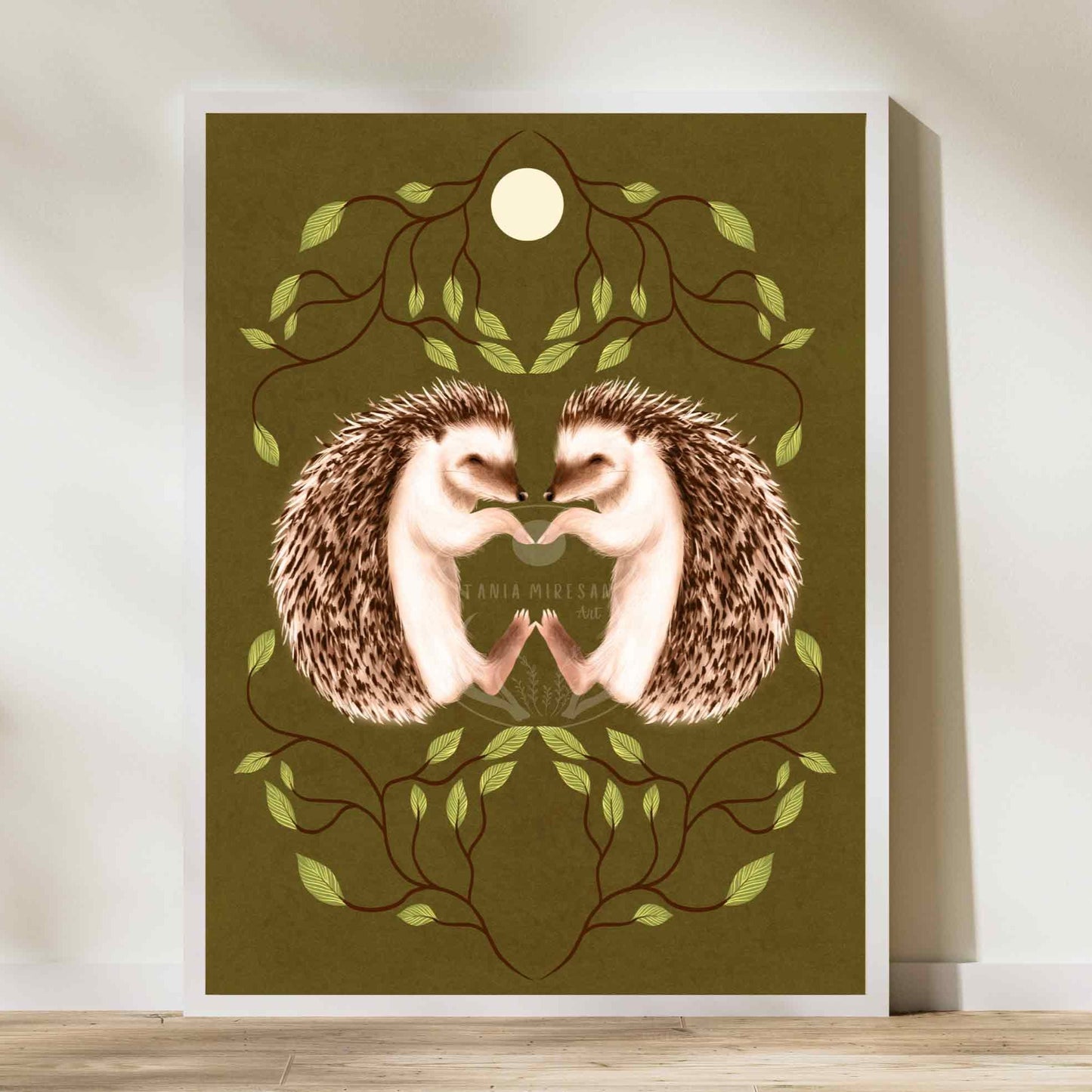 Hedgehog Couple Fine Art Print