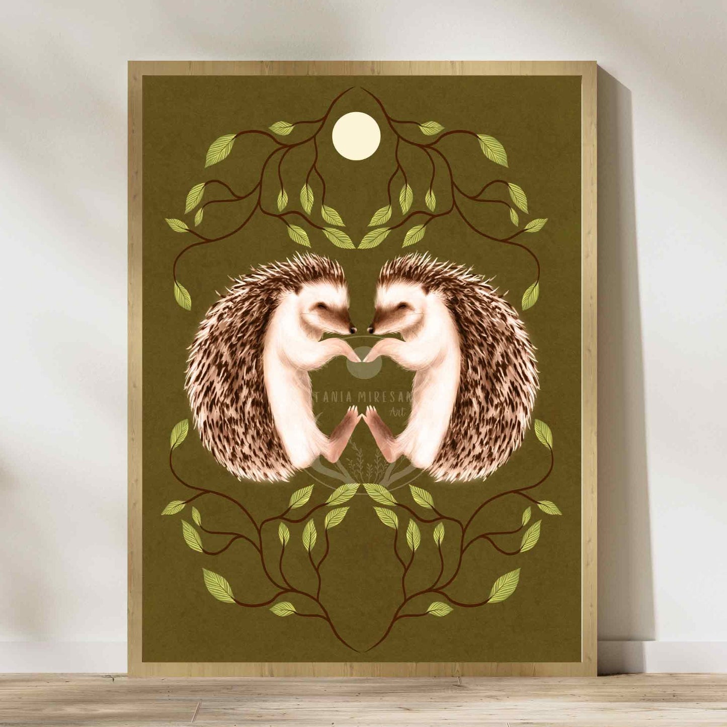 Hedgehog Couple Fine Art Print