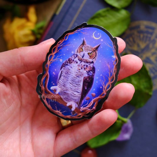 Horned Owl Sticker