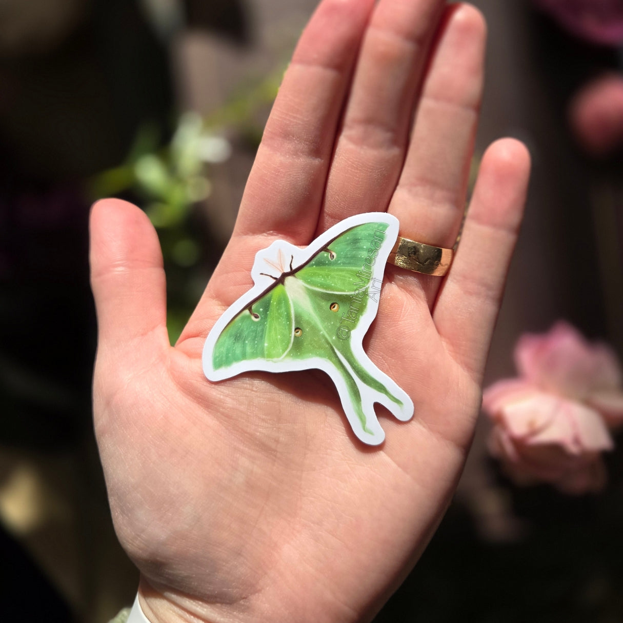 Luna Moth Sticker
