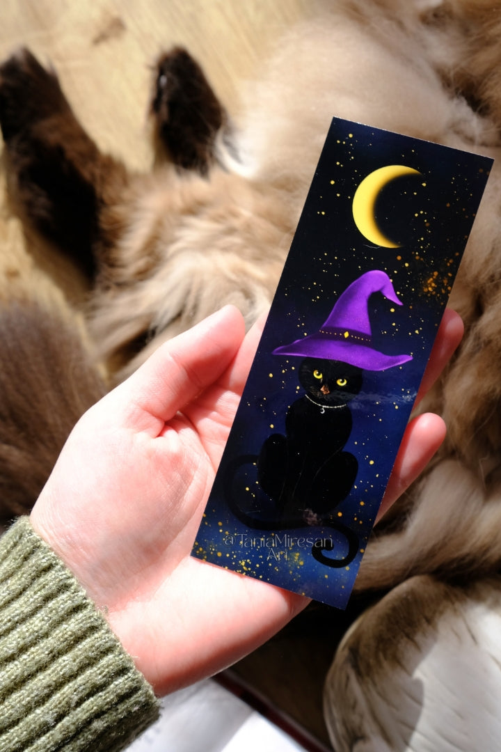 Magical Witch Cat Bookmark