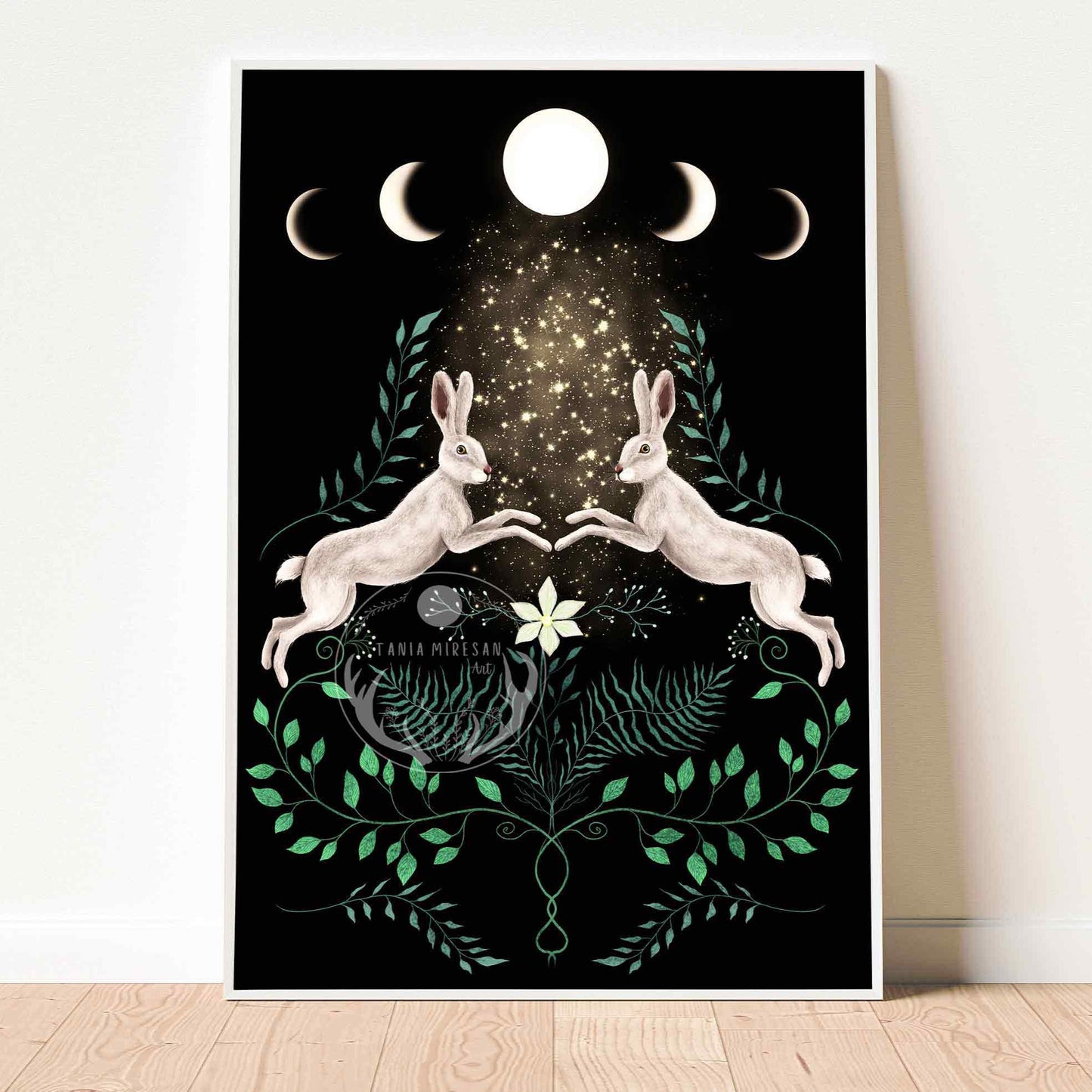 Moon Hares Fine Art Print